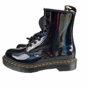 Dr. Martens 1460 Rainbow Patent Leather 8 Eye Combat Boots